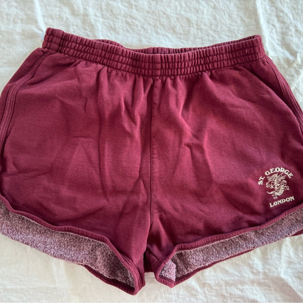 Brandy Melville - J Galt Burgundy Athletic Shorts